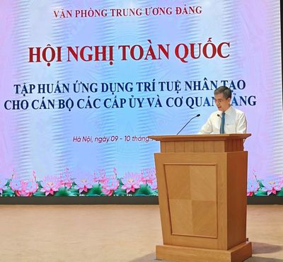 Tập huấn sử dụng trí tuệ nhân tạo cho cán bộ các cấp ủy và cơ quan đảng từ Trung ương tới xã, phường